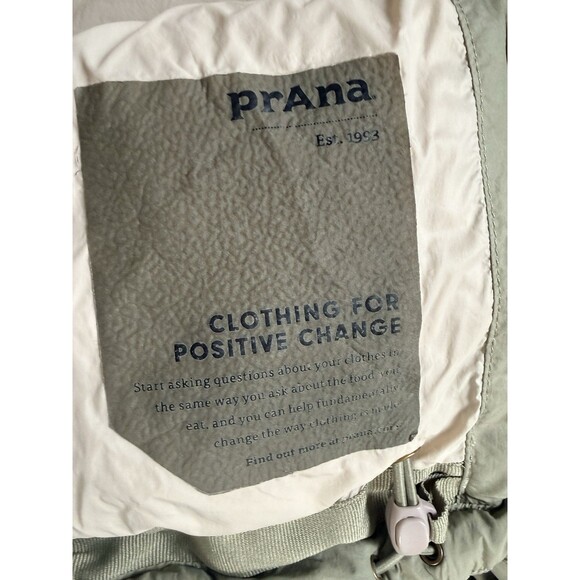 prAna Hellebore Down Puffer Jacket Sage Green RDS 650 Fill Size Medium - Picture 5 of 7